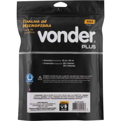 Toalha de microfibra 40cm x 60cm 400g/m�