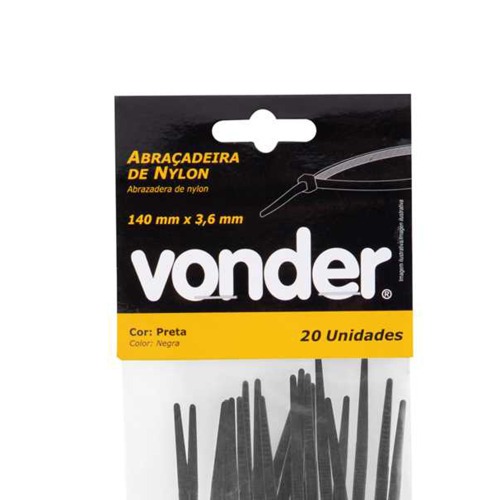 Abraadeira de nylon 14 cm com 20 peas
