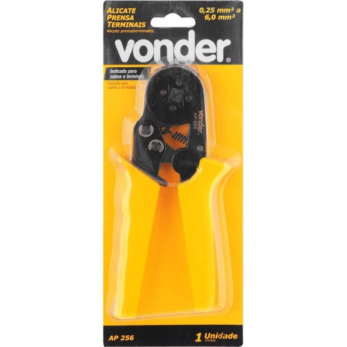 Alicate prensa terminais tipo pino tubular 0,25 a 6,0mm - AP256