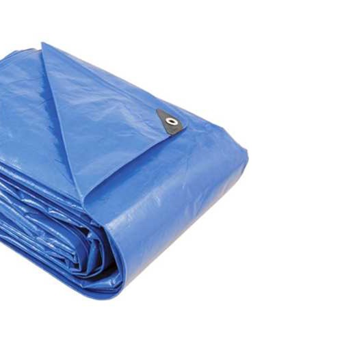 Lona reforada de polietileno azul 10 m x 4 m