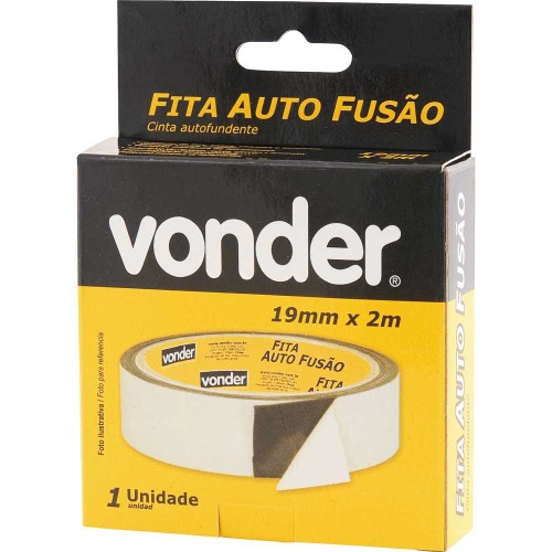 Fita isolante auto fusão de 19 mm x 2 metros Fita isolante auto fusão de 19 mm x 2 metros