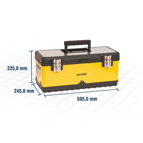 Caixa metálica para ferramentas e equipamentos - CMV0500 Caixa metálica para ferramentas e equipamentos - CMV0500