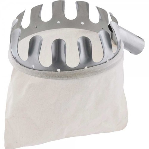 Colhedor de frutas com saco de algod�o branco