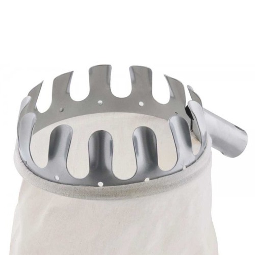 Colhedor de frutas com saco de algod�o branco