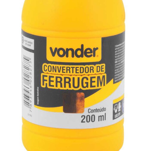 Convertedor de ferrugem 200 ml - Vonder Convertedor de ferrugem 200 ml - Vonder