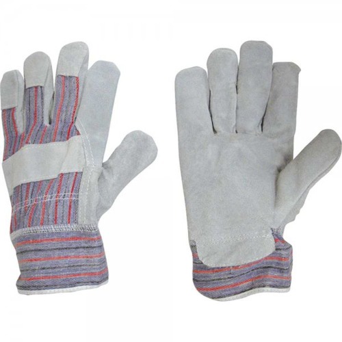 Luva de raspa e lona com refor�o 7 cm 