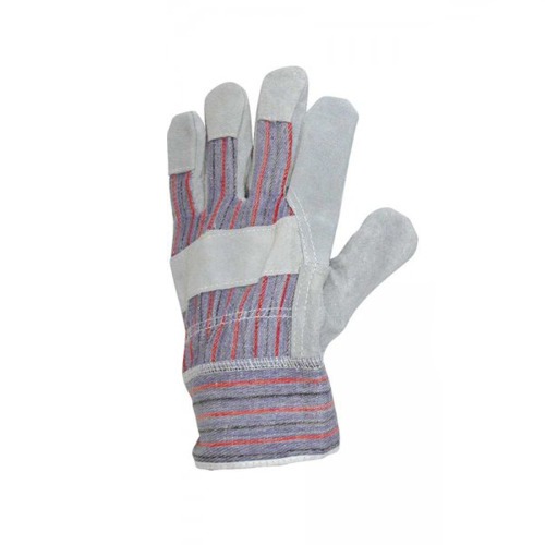 Luva de raspa e lona com refor�o 7 cm 