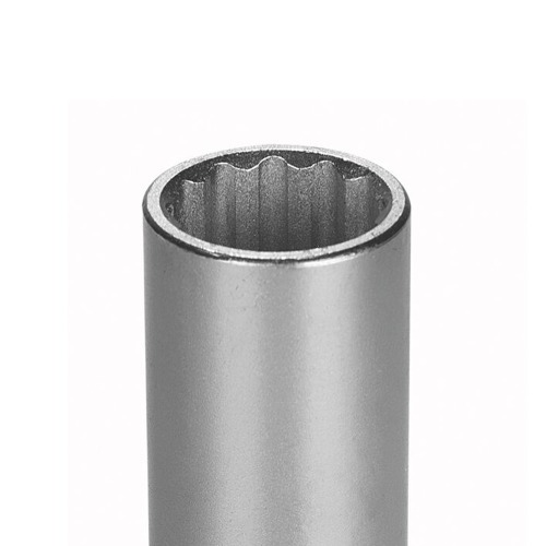 Soquete estriado longo 17 mm encaixe 1/2