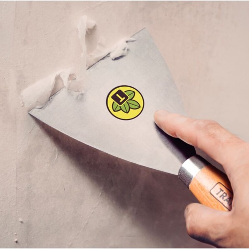 Espátula rígida 8 cm em aço com cabo de madeira Espátula rígida 8 cm em aço com cabo de madeira