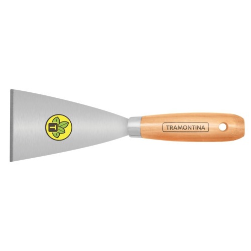Espátula rígida 8 cm em aço com cabo de madeira Espátula rígida 8 cm em aço com cabo de madeira