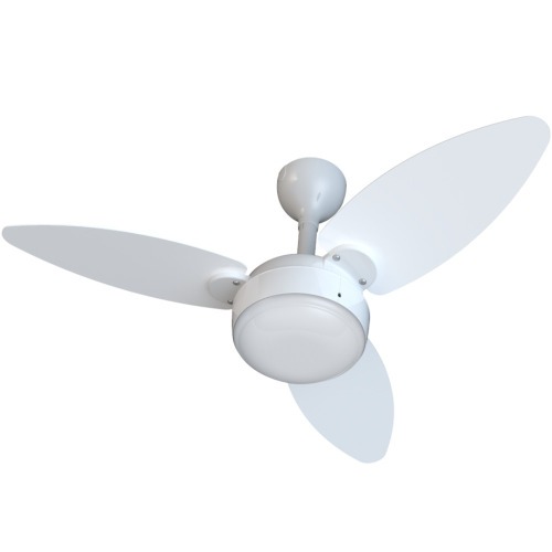 Ventilador de teto 3 ps Inverter dupla face branco/cinza com controle remoto - Elluz  110V/220V