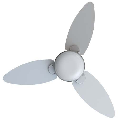 Ventilador de teto 3 ps Inverter dupla face branco/cinza com controle remoto - Elluz  110V/220V