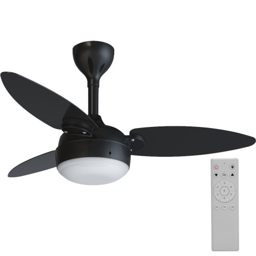 Ventilador de teto 3 ps dupla face com controle remoto - Elluz Inverter  110V/220V