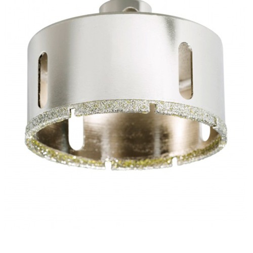 Serra copo diamantada 70mm para furadeira com haste sextavada 