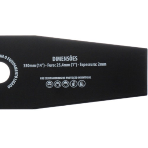 Lâmina para roçadeira 2 pontas 350 x 25,4 x 2 mm Lâmina para roçadeira 2 pontas 350 x 25,4 x 2 mm