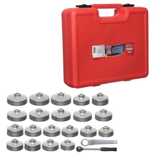 Jogo de saca filtro de óleo com 23 peças Jogo de saca filtro de óleo com 23 peças