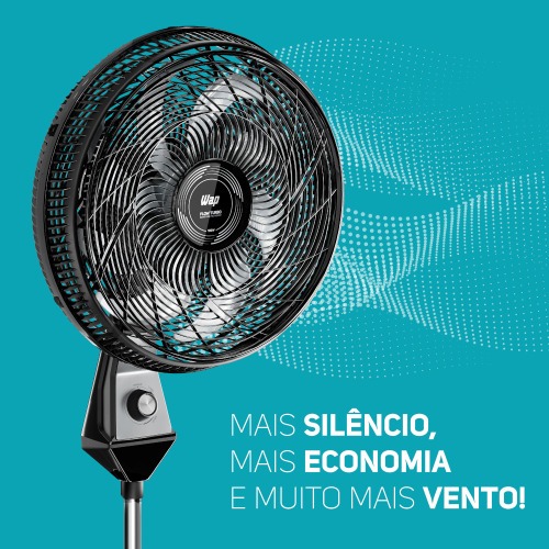 Ventilador de coluna 50 cm oscilante 8 pás com 3 velocidades - Flow Turbo 220V Ventilador de coluna 50 cm oscilante 8 pás com 3 velocidades - Flow Turbo 220V