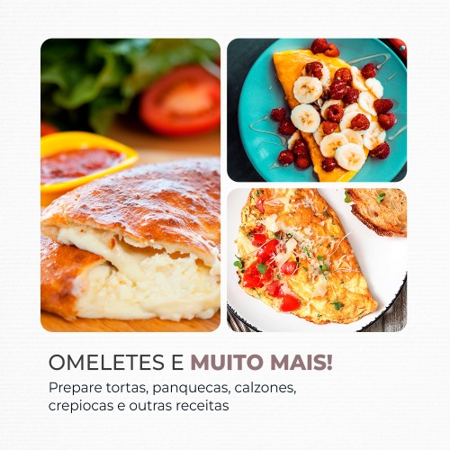 Omeleteira eltrica 800 watts Easy Omelet - OM-02   220V
