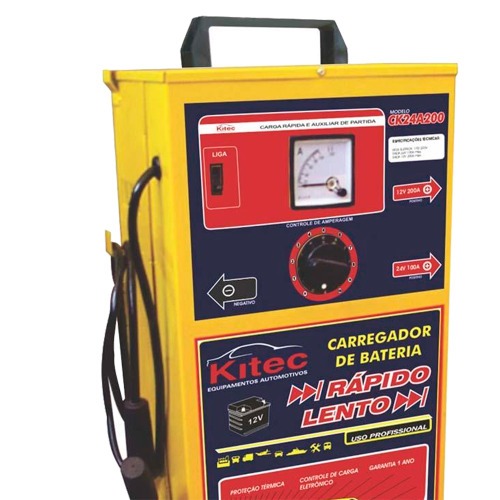 Carregador de bateria 12/24V rpido e lento com auxiliar de partida - CK24A200  110V/220V