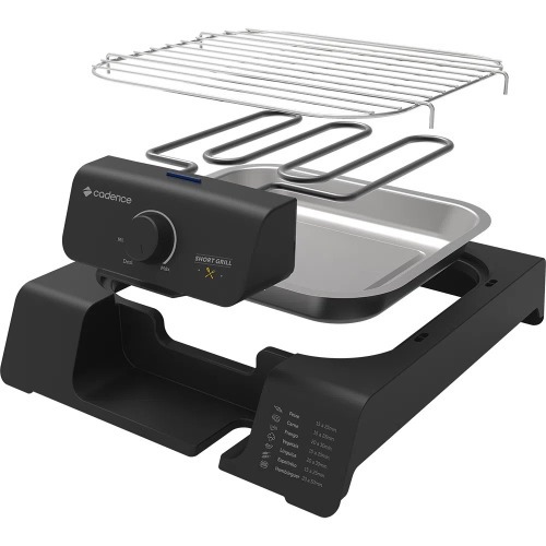 Churrasqueira elétrica portátil 1.200 watts Short Grill - GRL805 220V Churrasqueira elétrica portátil 1.200 watts Short Grill - GRL805 220V