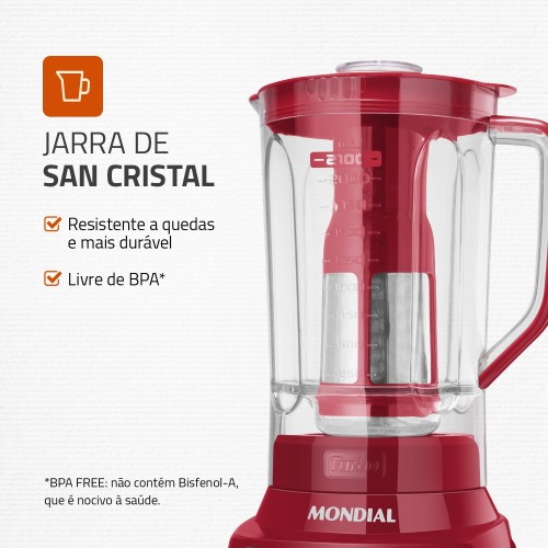 Liquidificador 12 velocidades 1200 watts Turbo Inox - L-1200RI 220V Liquidificador 12 velocidades 1200 watts Turbo Inox - L-1200RI 220V