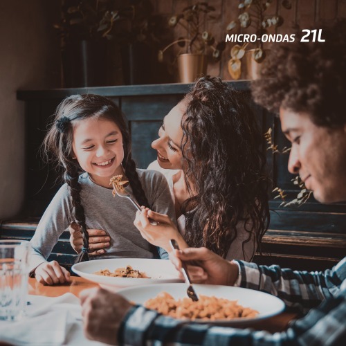 Micro-ondas 21 litros 1200W 10 n�veis de pot�ncia - MO-01-21-B  220V