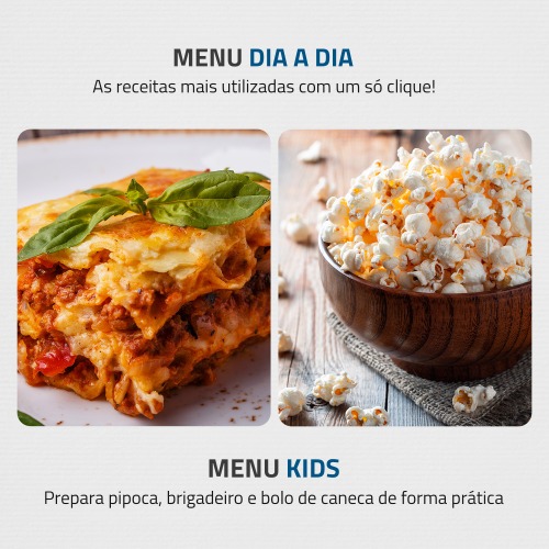 Micro-ondas 34 litros 1400W espelhado 10 nveis de potncia- MO-02-34-E  220V