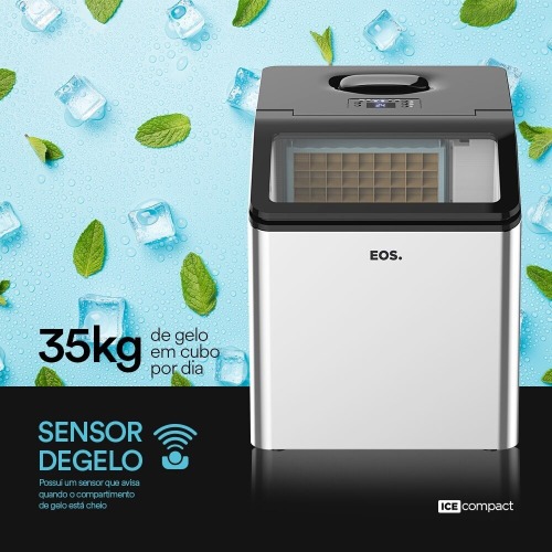 Mquina de Gelo 35 kg inox Ice Compact - EMG35  110V