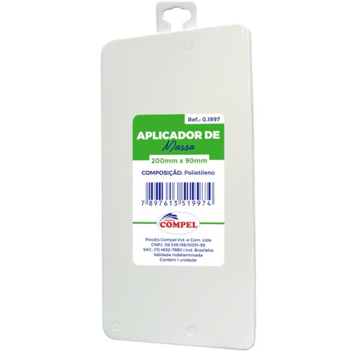 Esptula plstica para aplicao de massa 200 mm X 90 mm - 0.1997