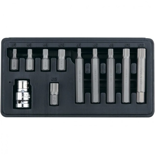 Jogo de bits spline encaixe sextavado 1/2