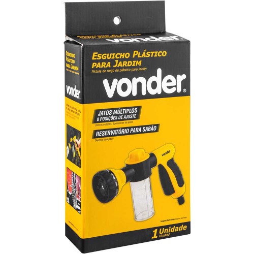Esguicho plstico para jardim com copo para sabo 8 funes