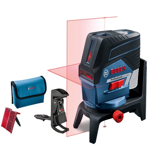 Nvel a laser 2 linhas 2 pontos de prumo alcance 20 m com acessrios e maleta - GCL 2-50 C