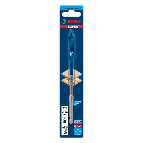 Broca chata para madeira 10 x 152 mm Expert - Self Cut Speed Broca chata para madeira 10 x 152 mm Expert - Self Cut Speed