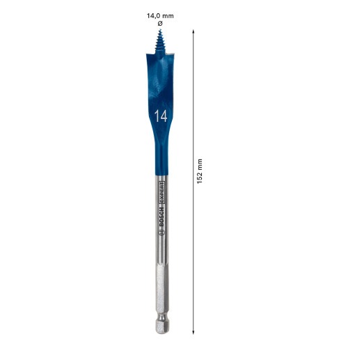 Broca chata para madeira 14 x 152 mm Expert - Self Cut Speed Broca chata para madeira 14 x 152 mm Expert - Self Cut Speed