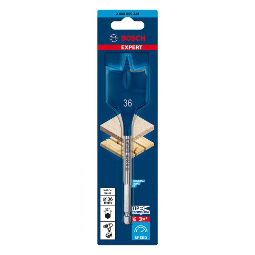 Broca chata para madeira 36 x 152 mm Expert - Self Cut Speed