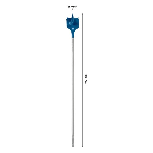 Broca chata para madeira 38 x 400 mm Expert - Self Cut Speed Broca chata para madeira 38 x 400 mm Expert - Self Cut Speed