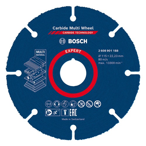 Disco de corte multi material em tungstênio 115 x 22,23 mm - Expert Carbide Multi Wheel Disco de corte multi material em tungstênio 115 x 22,23 mm - Expert Carbide Multi Wheel