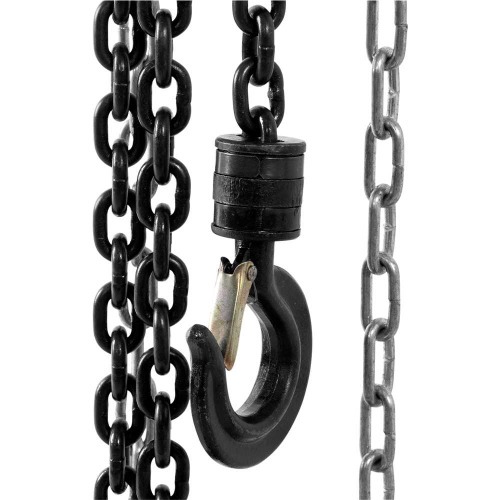 Talha manual com capacidade de 500 kg e 3 metros de corrente 