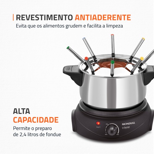 Panela el�trica para fondue 1.200 watts - Le Gourmet II  110V