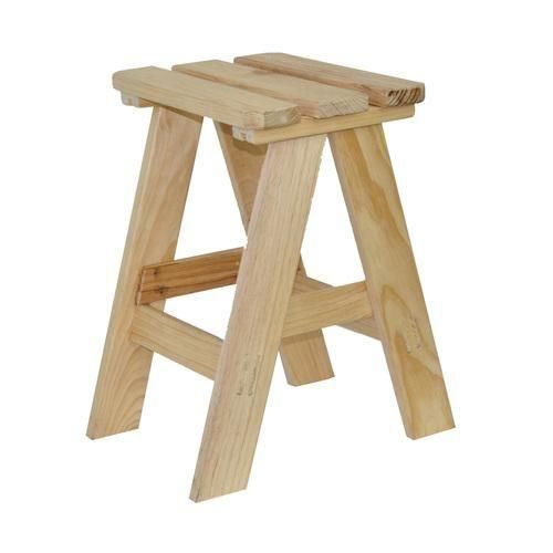 Banqueta em madeira 50x36 cm - BANQ-50Q