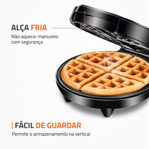 Mquina de Waffle antiaderente 1200W Grill Pratic Waffle - GW-01  110V