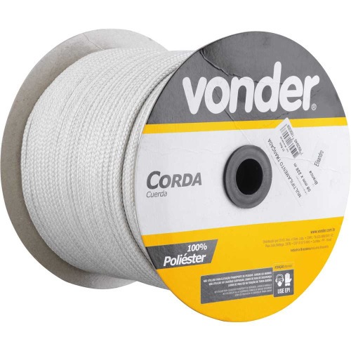 Corda multifilamento tranada 8 mm rolo com 228 metros 