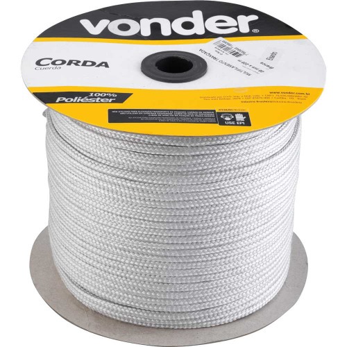 Corda multifilamento tranada 8 mm rolo com 228 metros 