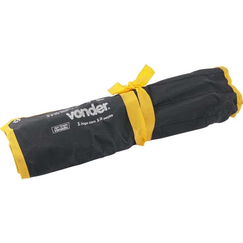 Jogo de chave estrela 6 a 32 mm a�o cromo van�dio 12 pe�as