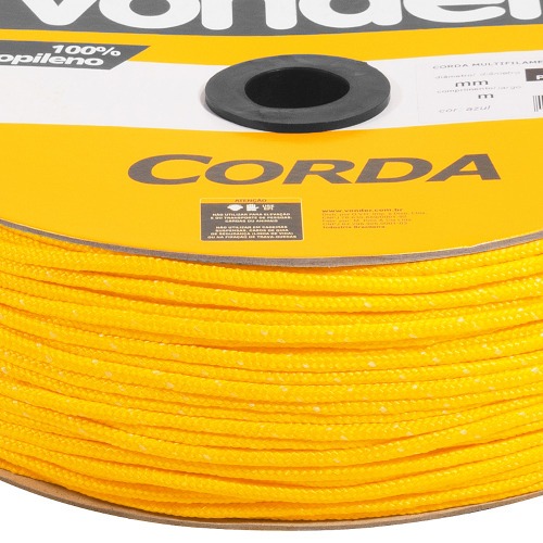 Corda multifilamento trançada 6 mm com rolo de 165 metros Corda multifilamento trançada 6 mm com rolo de 165 metros