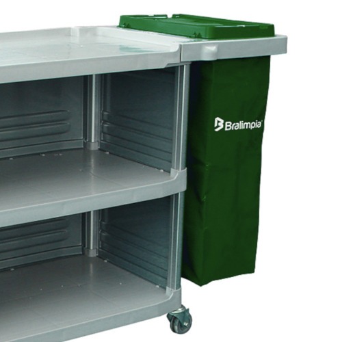 Carro funcional extra 2 bolsas amarela e verde com fechamento Carro funcional extra 2 bolsas amarela e verde com fechamento