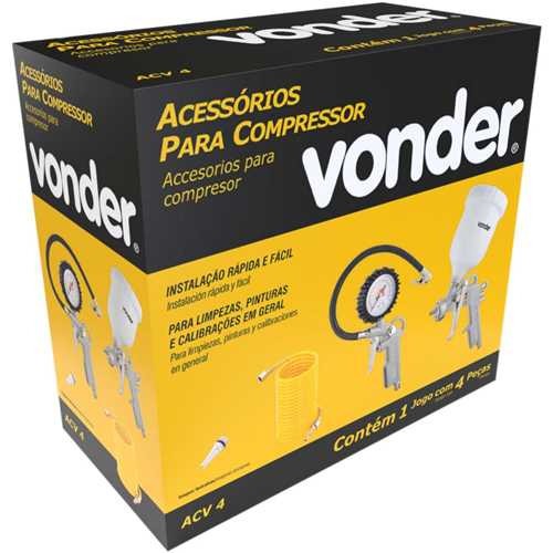 Kit de Acessrios para compressor com 4 peas - ACV 4
