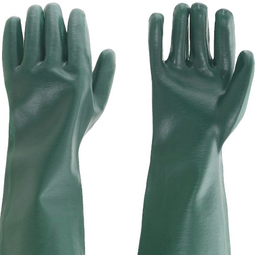 Kit 5 pares de luva pvc lisa com forro de algodão 56 cm - PLV 0056 Kit 5 pares de luva pvc lisa com forro de algodão 56 cm - PLV 0056