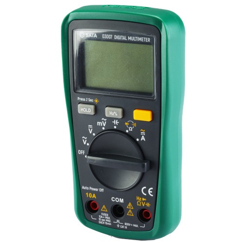 Mult�metro digital mini com medi��o de frequ�ncia 600V CAT III DC/AC - ST03007