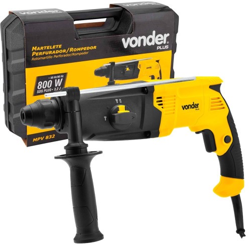 Martelete perfurador e Rompedor 800W 3,2 joules - MPV 832  110V